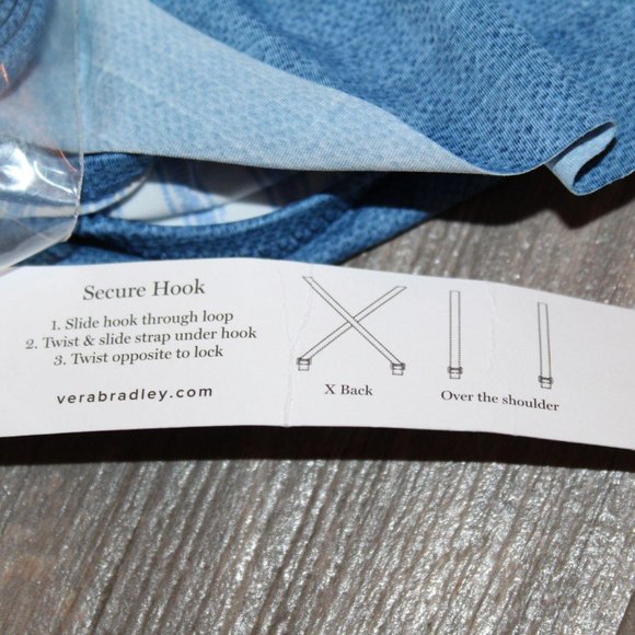 NWT Vera Bradley Chambray Ruffle Swim Top M 8 10 - Picture 12 of 12